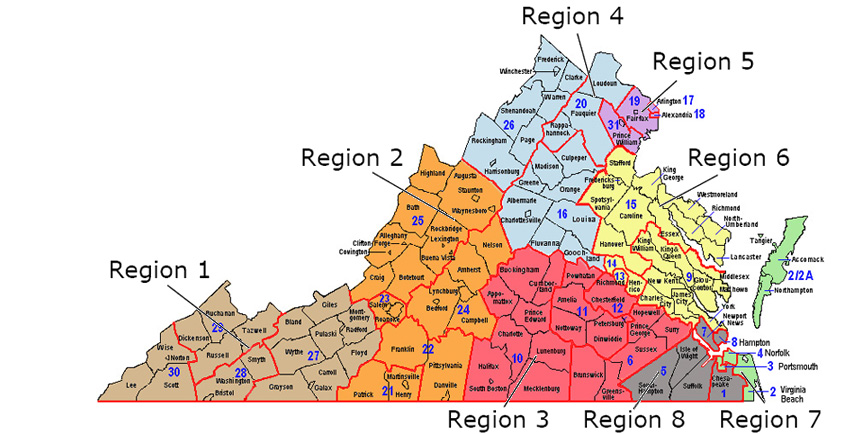 Magistrate Regional Map