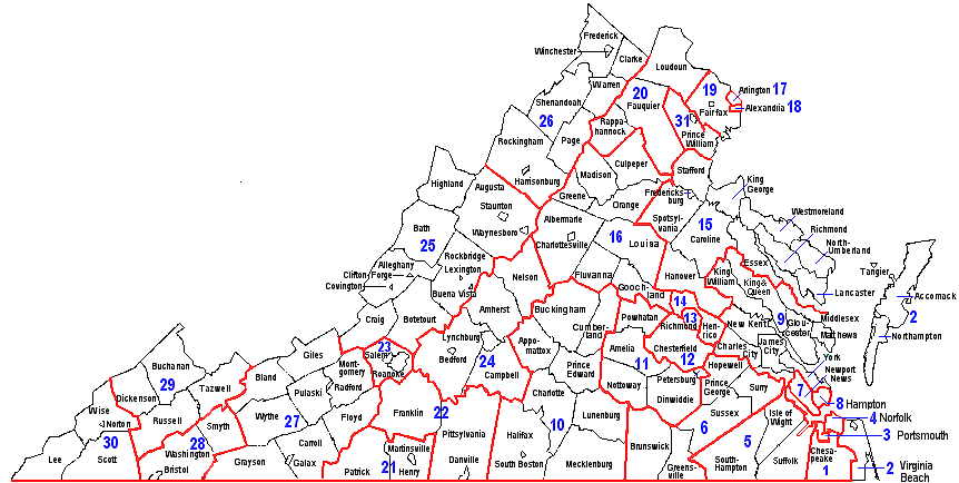 Virginia Districts